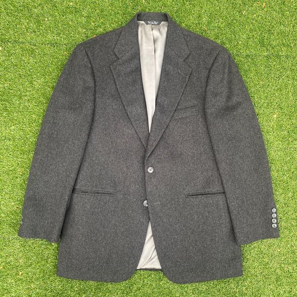 Men's Grey Cashmere Blazer Jacket 38S - Picture 1 of 6